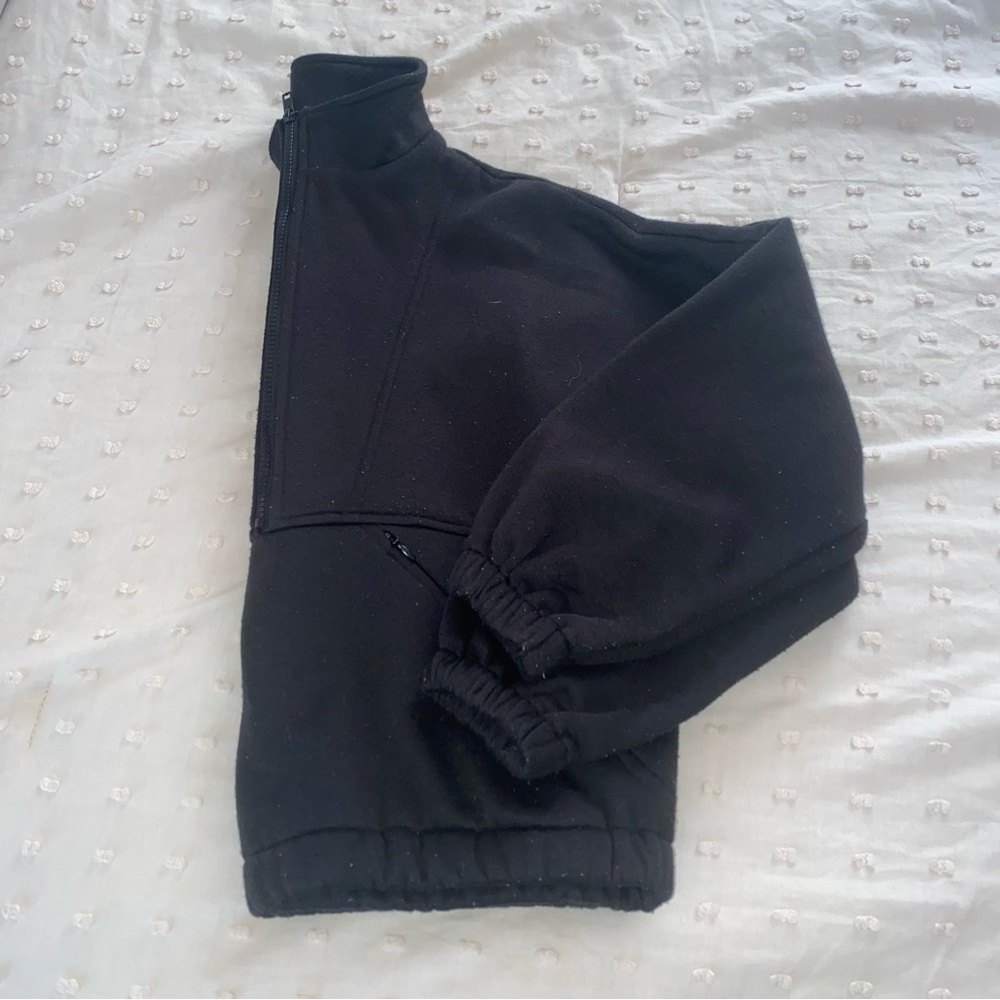 Black Half-Zip Pullover - image 2